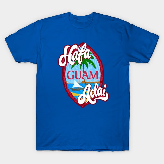 Hafa Adai Shield Guam Pride T-Shirt by THE LOCAL FABRIC